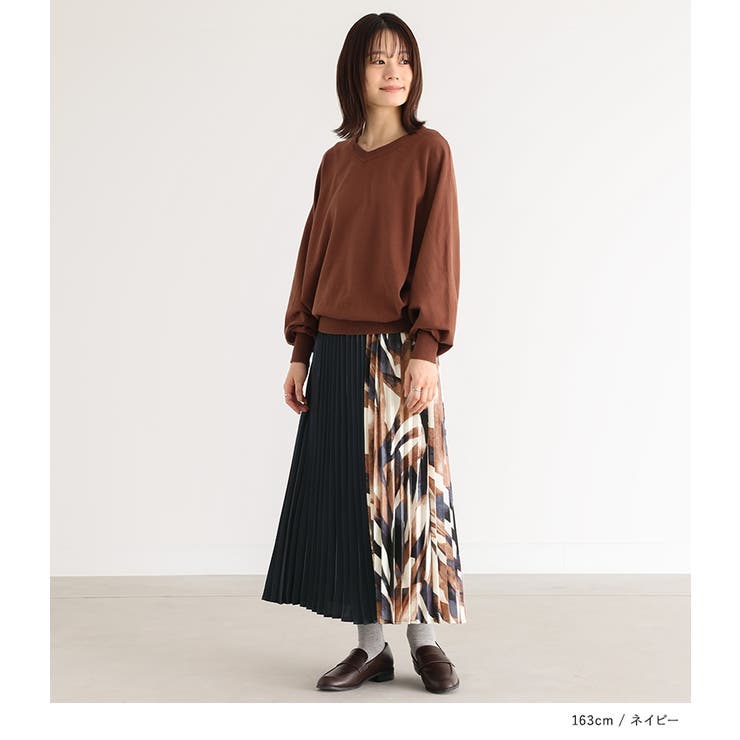 n'OrLABEL切り替えプリーツスカート | osharewalker | 詳細画像6 