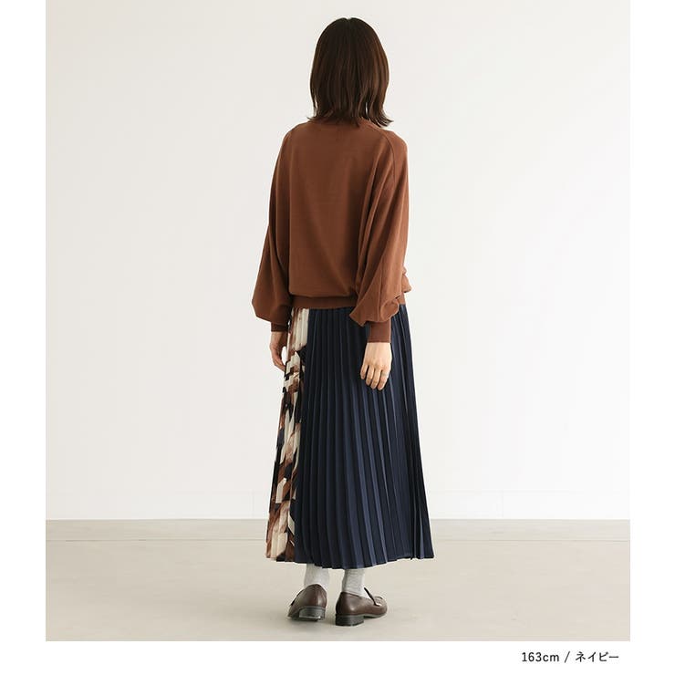 n'OrLABEL切り替えプリーツスカート | osharewalker | 詳細画像9 