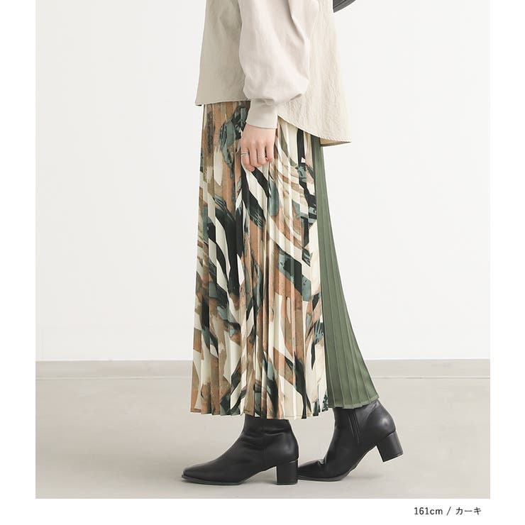 n'OrLABEL切り替えプリーツスカート | osharewalker | 詳細画像11 