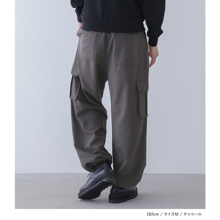 商品画像：UNITED ARROWSフランネル カーゴパンツ サイズL COZY - パンツ 4