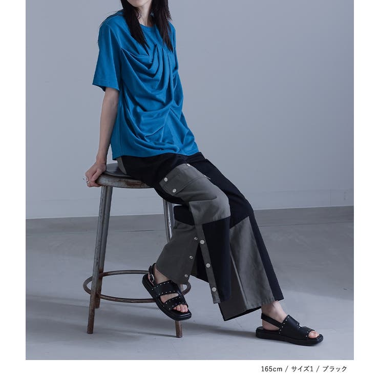 kOhAKU配色切替カーゴパンツ  | osharewalker | 詳細画像6 