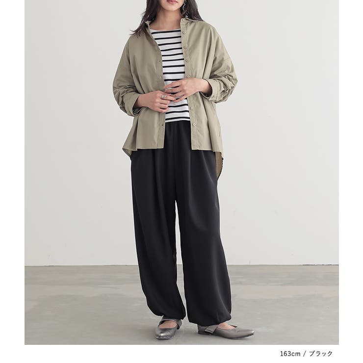 n'OrLABELとろみタックバルーンパンツ | osharewalker | 詳細画像2 
