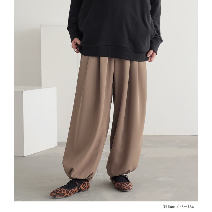 n'OrLABELとろみタックバルーンパンツ | osharewalker | 詳細画像8 