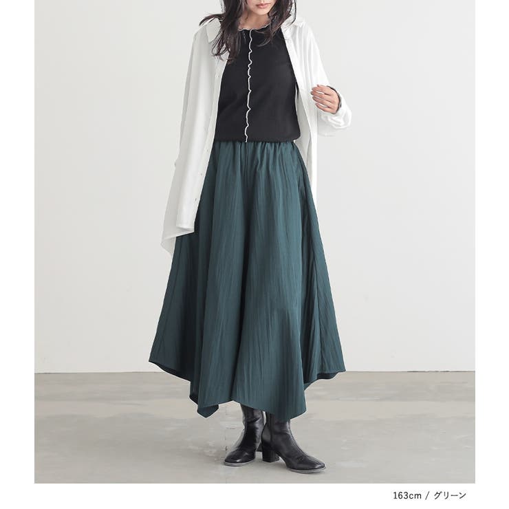 n'OrLABELイレギュラーヘムガウチョパンツ | osharewalker | 詳細画像2 