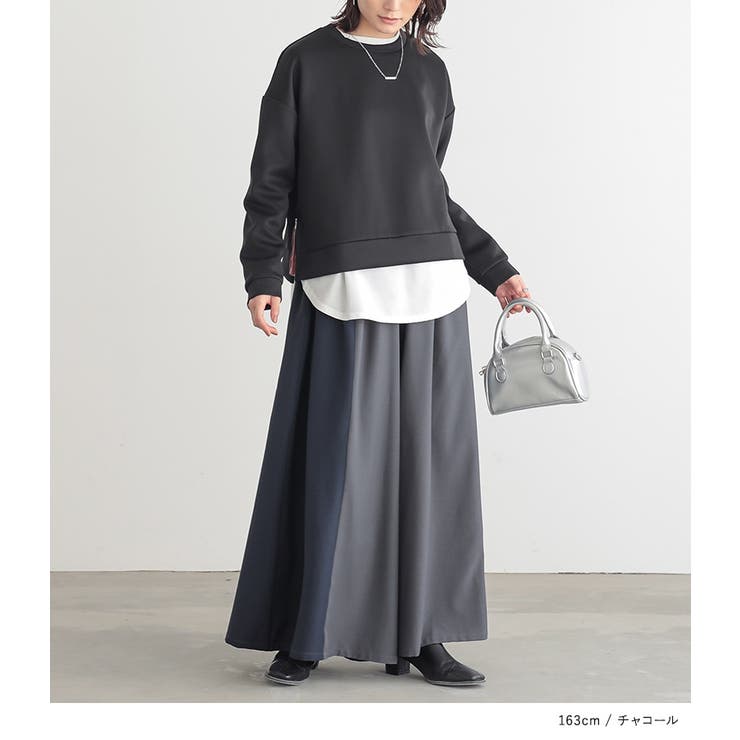 n'OrLABEL配色ワイドパンツ  | osharewalker | 詳細画像12 