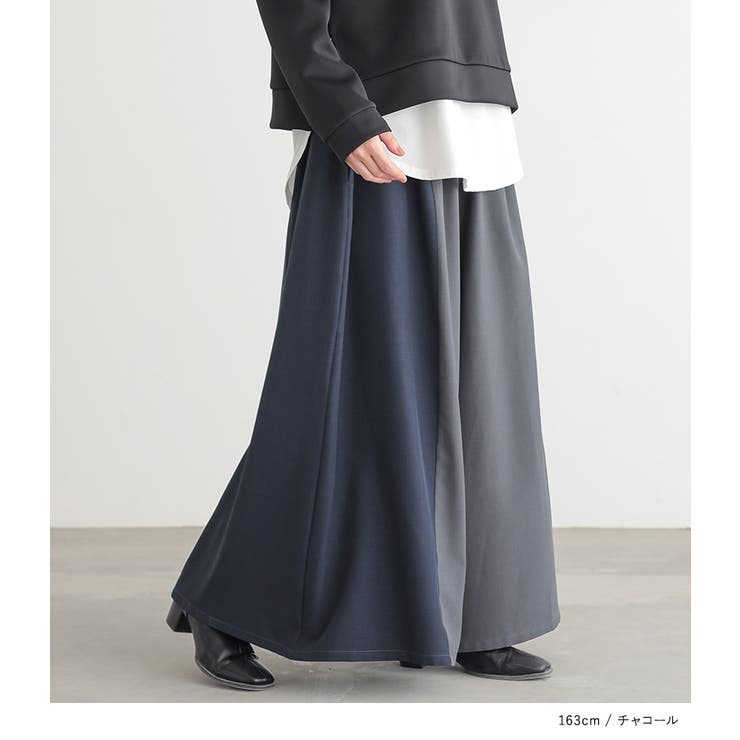 n'OrLABEL配色ワイドパンツ  | osharewalker | 詳細画像14 