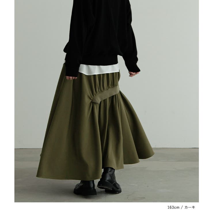 n'OrLABELアシメトリーギャザースカート  | osharewalker | 詳細画像8 