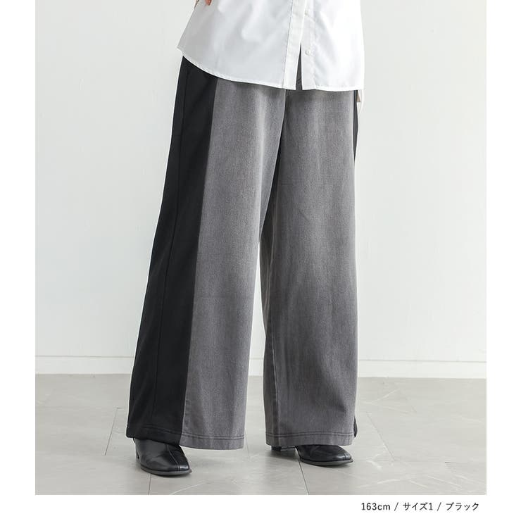 n'OrLABELスウェット切替デニムパンツ  | osharewalker | 詳細画像8 