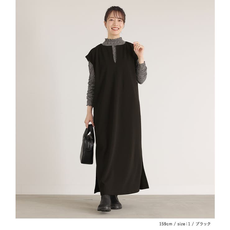 n'OrLABELキーネックジャンパースカート[品番:MITW0017437 n'OrLABELキーネックジャンパースカート[品番:MITW0017437