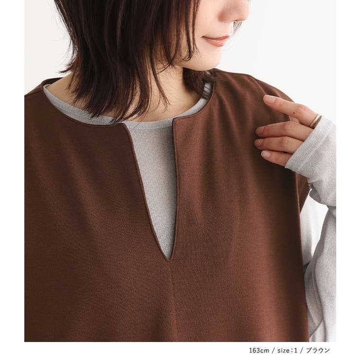 n'OrLABELキーネックジャンパースカート[品番:MITW0017437 n'OrLABELキーネックジャンパースカート[品番:MITW0017437