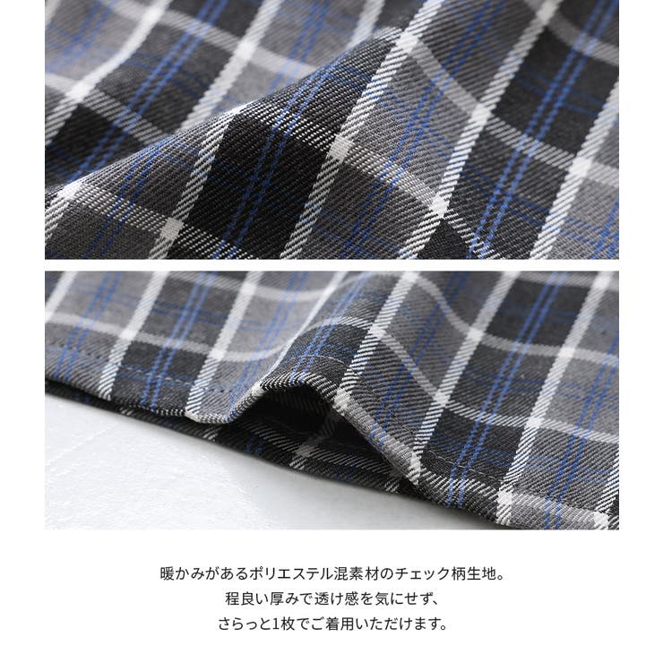 n'OrLABELタブ付きチェックワンピース | osharewalker | 詳細画像4 