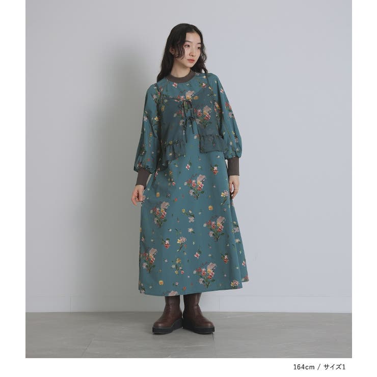 somari imagination花柄プリントワンピース[品番：MITW0017495