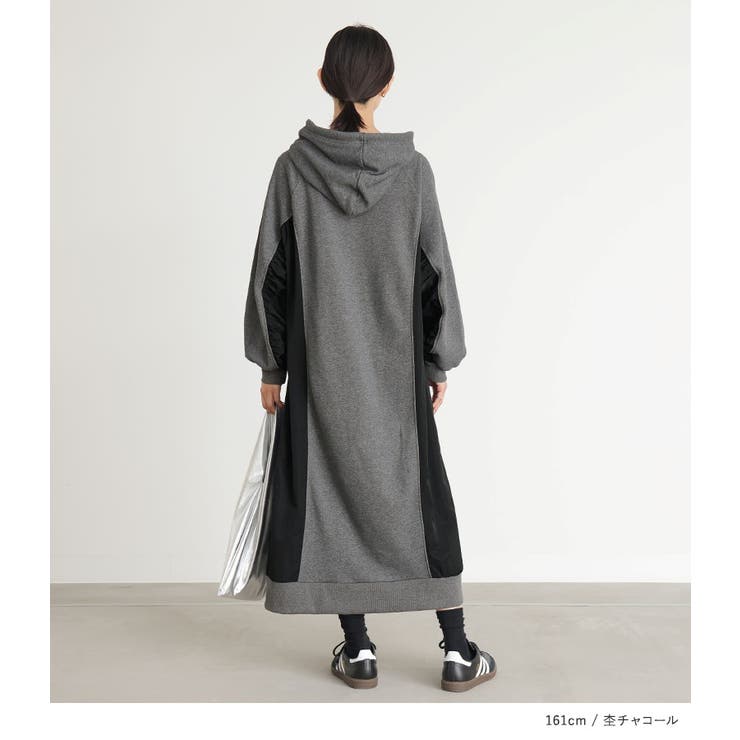 ブランド古着　UNDERCOVER 異素材切り替えスウェットワンピース ブランド古着 UNDERCOVER 異素材切り替えスウェットワンピース 楽天