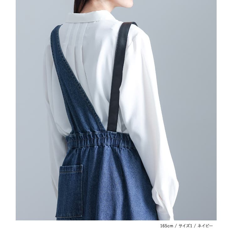 kOhAKUデニムアシメジャンパースカート  | osharewalker | 詳細画像12 