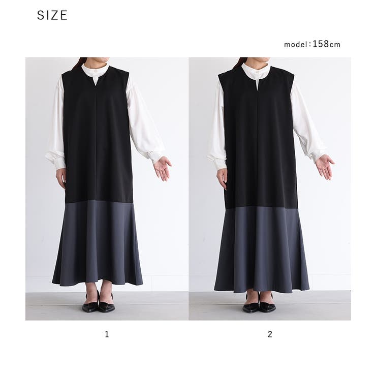 n'OrLABEL異素材切替えノースリーブワンピース  | osharewalker | 詳細画像20 