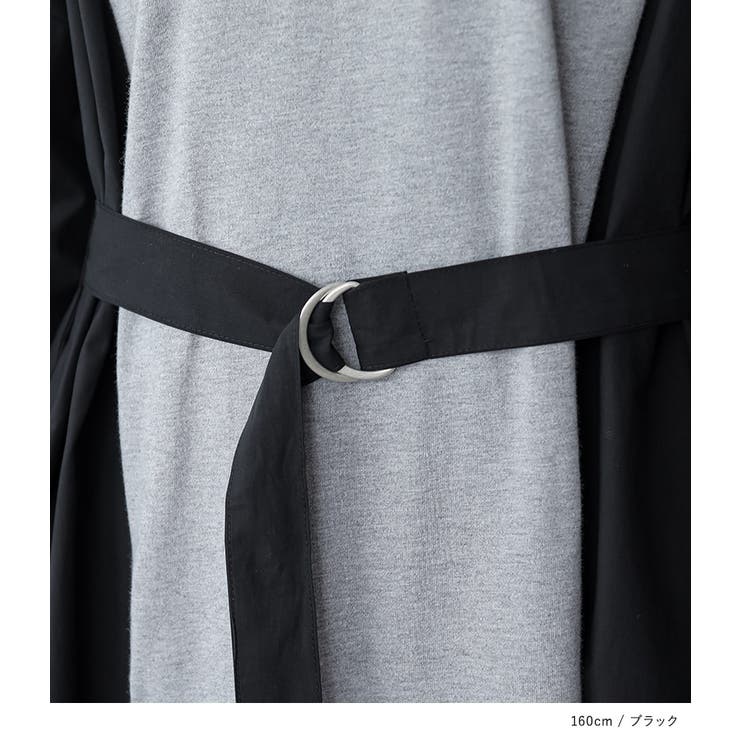 n'OrLABELベルト付き異素材配色ワンピース  | osharewalker | 詳細画像18 