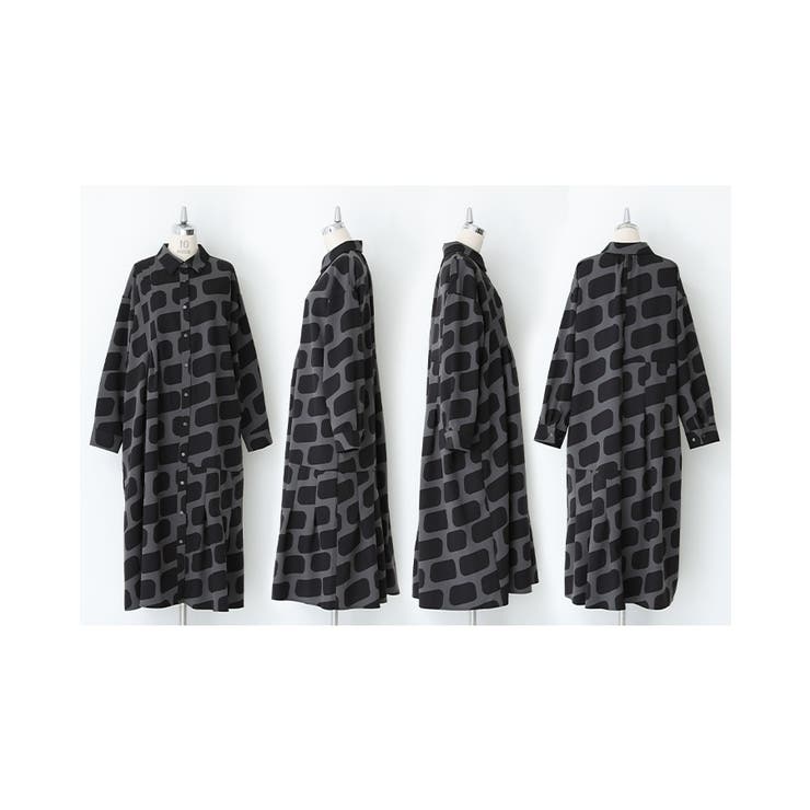 kOhAKUスクエアプリントシャツワンピース  | osharewalker | 詳細画像15 