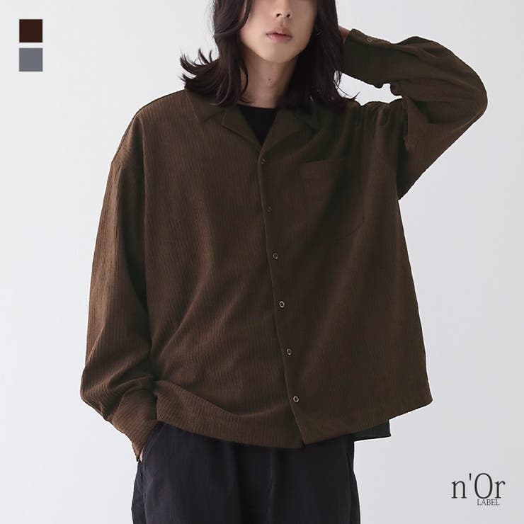 n'OrLABELメンズコーデュロイシャツ[品番：MITW0017534