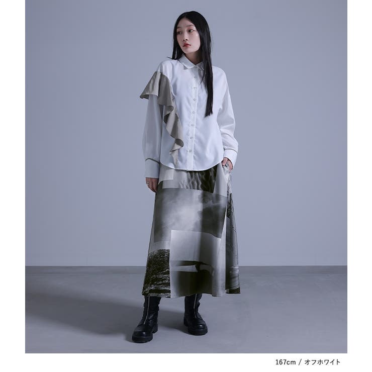 kOhAKUフリルデザインシャツ | osharewalker | 詳細画像3 