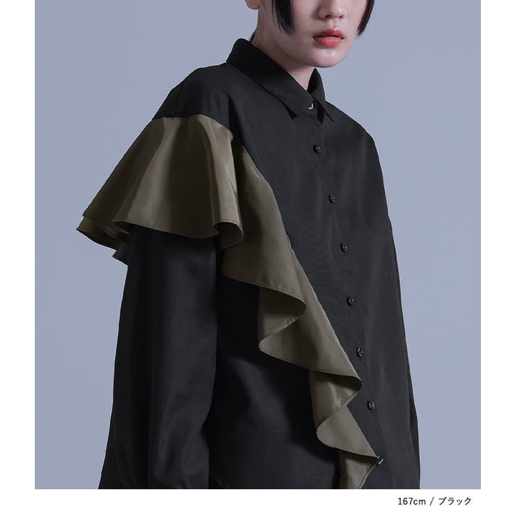 kOhAKUフリルデザインシャツ | osharewalker | 詳細画像8 