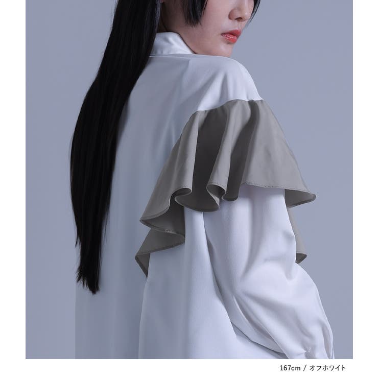 kOhAKUフリルデザインシャツ | osharewalker | 詳細画像11 