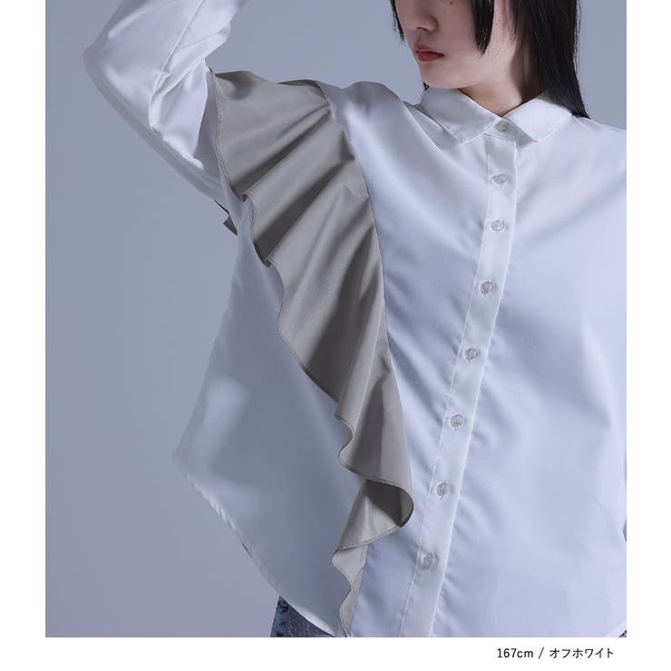 kOhAKUフリルデザインシャツ | osharewalker | 詳細画像12 