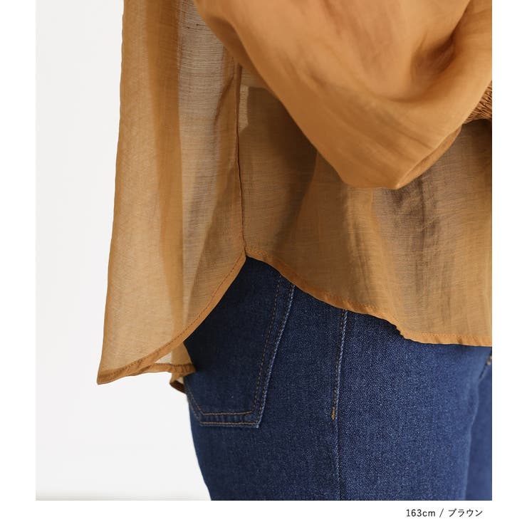 n'OrLABELキャンディスリーブシアーブラウス | osharewalker | 詳細画像16 