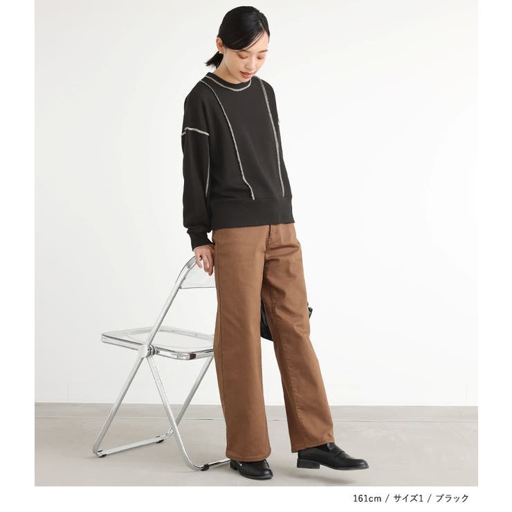 n'OrLABEL配色ステッチ裏毛スウェット  | osharewalker | 詳細画像15 