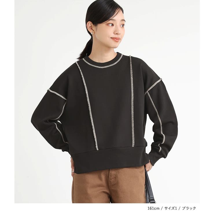 n'OrLABEL配色ステッチ裏毛スウェット  | osharewalker | 詳細画像16 