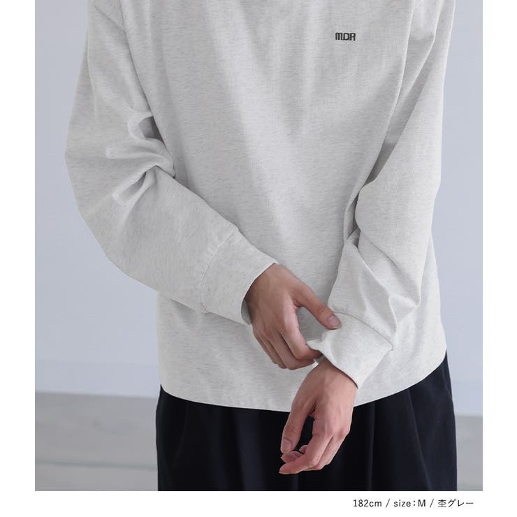 n'OrLABEL刺繍ロゴロンＴ | osharewalker【MEN】 | 詳細画像15 