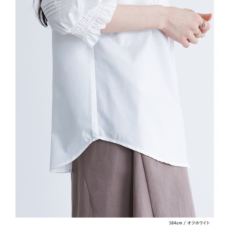 somari imaginationフリルフードピンタックブラウス | osharewalker | 詳細画像14 