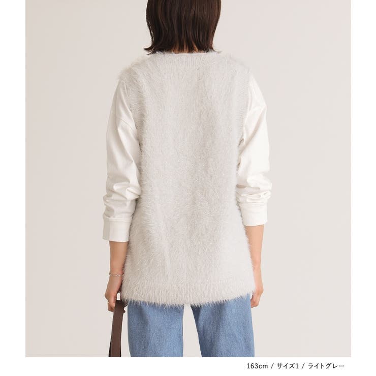 n'OrLABELラメシャギーニットベスト  | osharewalker | 詳細画像10 