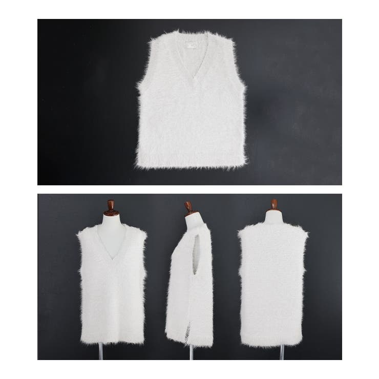 n'OrLABELラメシャギーニットベスト  | osharewalker | 詳細画像15 