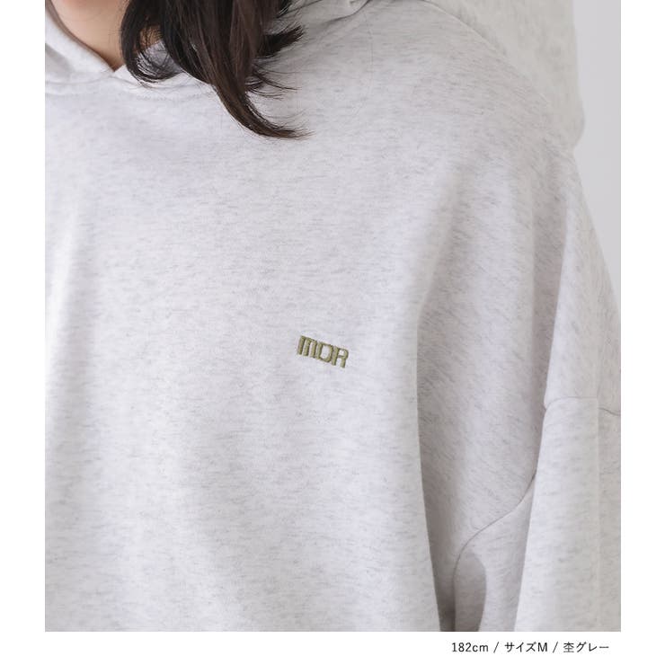 n'OrLABELメンズロゴ刺繍裏毛フーディー  | osharewalker【MEN】 | 詳細画像4 