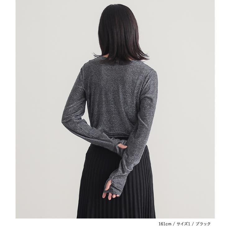 n'OrLABELラメシアークルーネックカットソー | osharewalker | 詳細画像7 