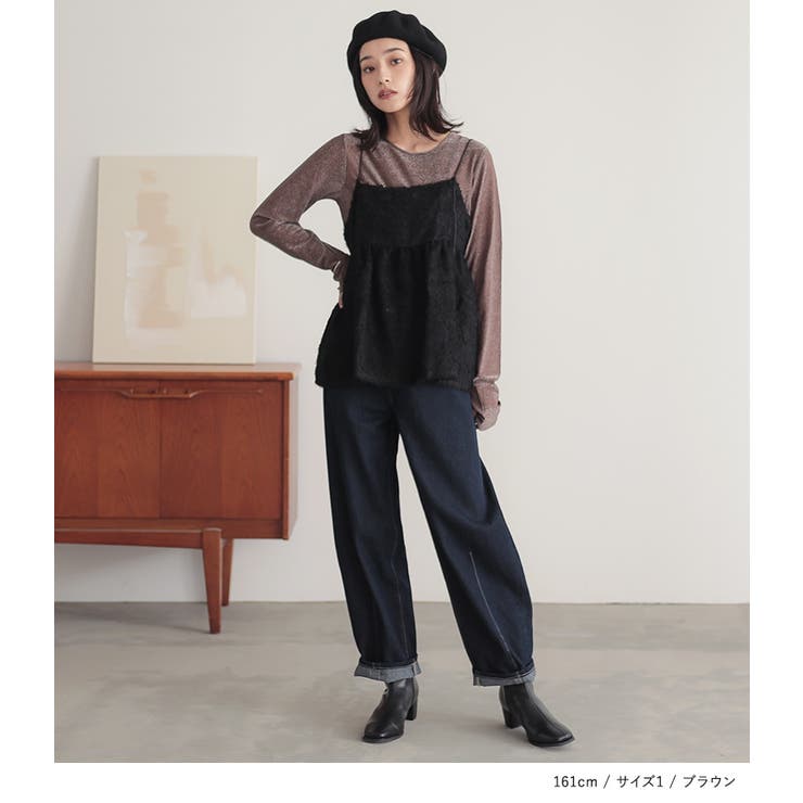 n'OrLABELラメシアークルーネックカットソー | osharewalker | 詳細画像13 