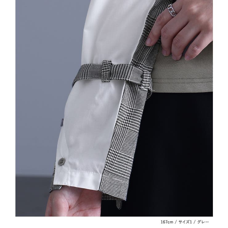 kOhAKU袖異素材スウェット | osharewalker | 詳細画像13 