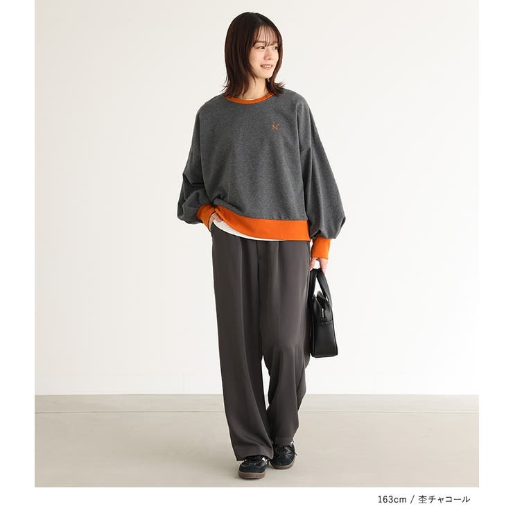 n'OrLABEL袖ボリュームワンポイント刺繍スウェット  | osharewalker | 詳細画像10 