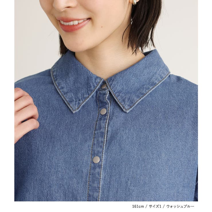 n'OrLABELデニムフリルブラウス | osharewalker | 詳細画像13 