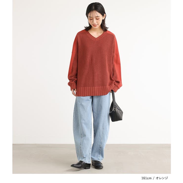 n'OrLABEL異素材切り替えニットプルオーバー  | osharewalker | 詳細画像10 