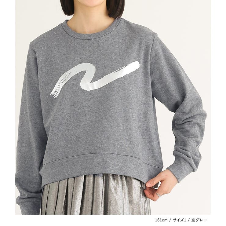 n'OrLABEL箔プリント裏毛スウェット | osharewalker | 詳細画像12 