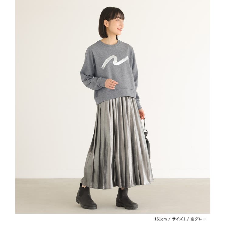 n'OrLABEL箔プリント裏毛スウェット | osharewalker | 詳細画像13 