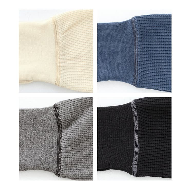 n'OrLABEL配色ステッチワッフルタートルカットソー | osharewalker | 詳細画像6 