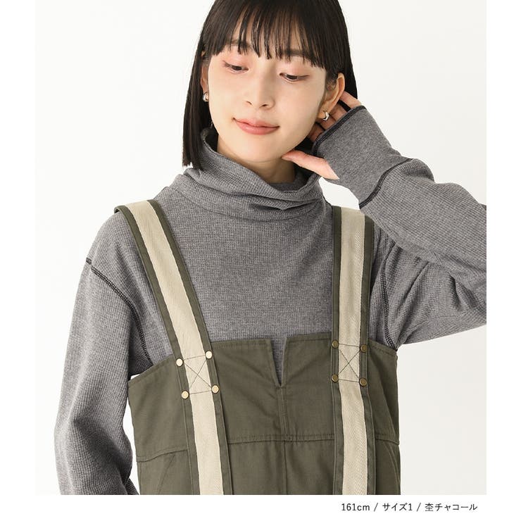 n'OrLABEL配色ステッチワッフルタートルカットソー | osharewalker | 詳細画像9 