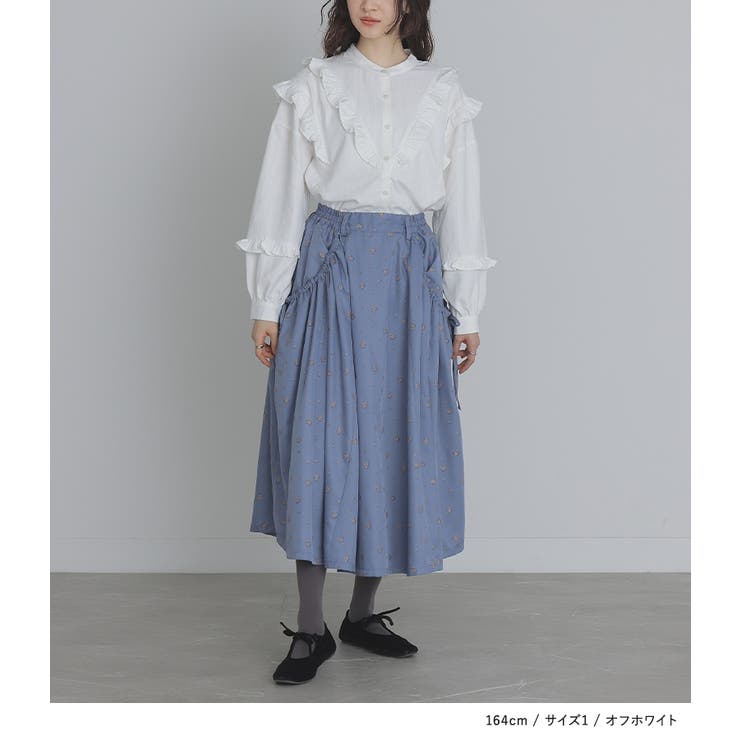 somari imaginationストライプフリルブラウス | osharewalker | 詳細画像7 