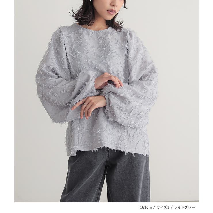 n'OrLABELカットジャカードブラウス | osharewalker | 詳細画像10 