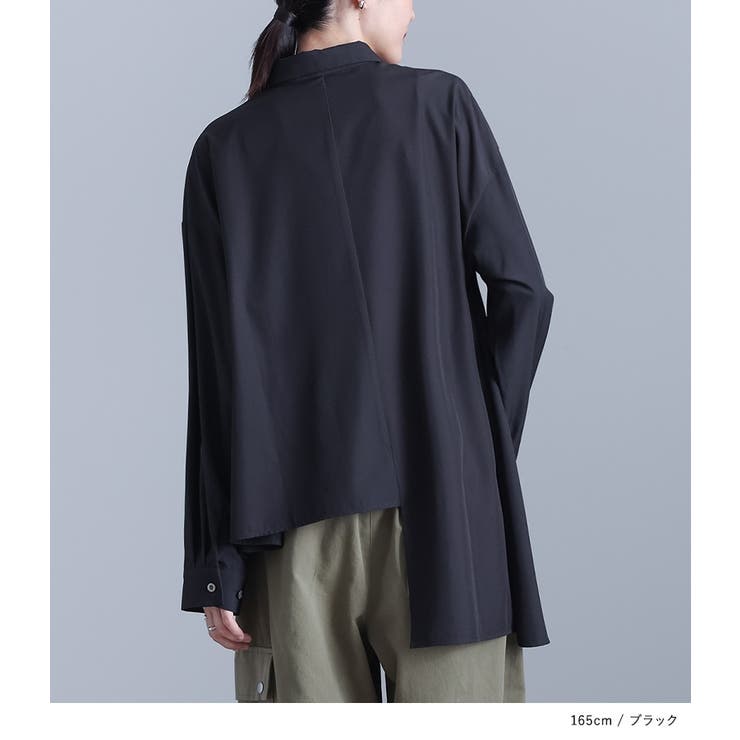 kOhAKUレイヤード風アシンメトリーシャツ | osharewalker | 詳細画像10 