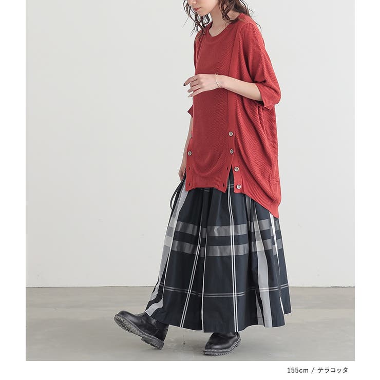 n'OrLABELフロント釦ラグランニット  | osharewalker | 詳細画像8 