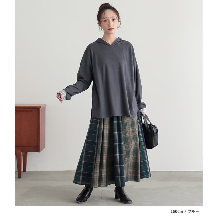 n'OrLABEL吸水速乾レース切替ワッフルフードカットソー  | osharewalker | 詳細画像16 