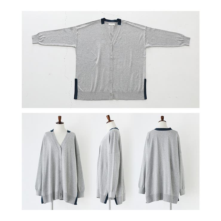 n'OrLABEL配色ゆったりニットカーディガン  | osharewalker | 詳細画像18 